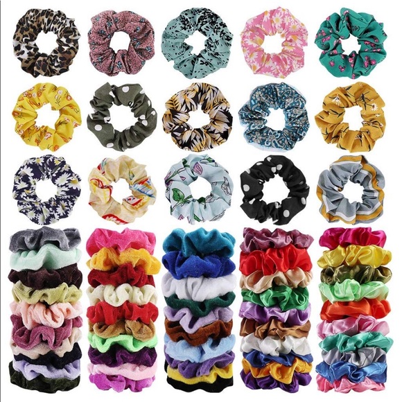 65 PACK Hair Scrunchies